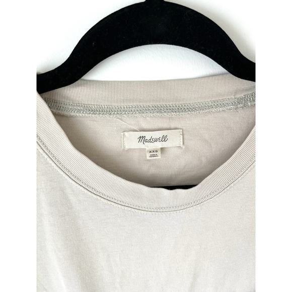 Madewell x Free & Easy | Easy Crop Pocket Tee, Sunfaded Sage XXS - Picture 4 of 8